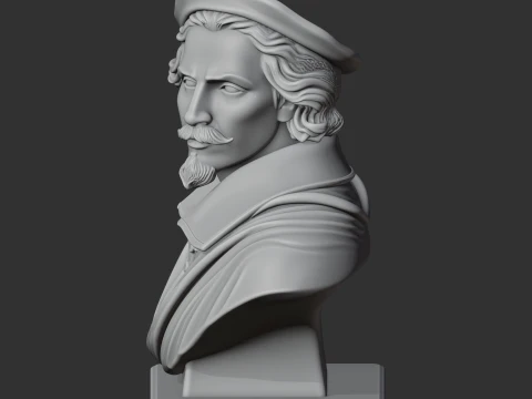 Gian Lorenzo Bernini Bust 3D Model