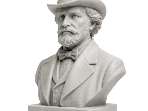 Buste de Giuseppe Verdi Modèle 3D
