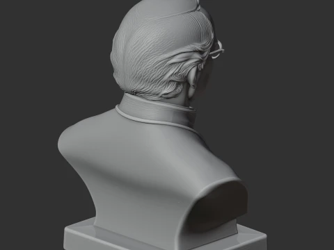 Gregor Mendel Bust 3D Model