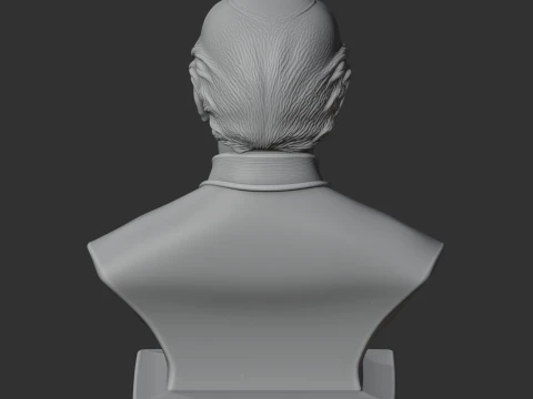 Gregor Mendel Bust 3D Model