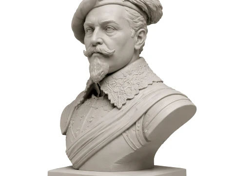 Gustavus Adolphus Bust Modèle 3D