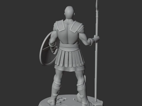 Hector Ancient Warrior 3D Model