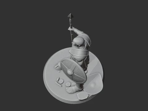 Hector Ancient Warrior 3D Model