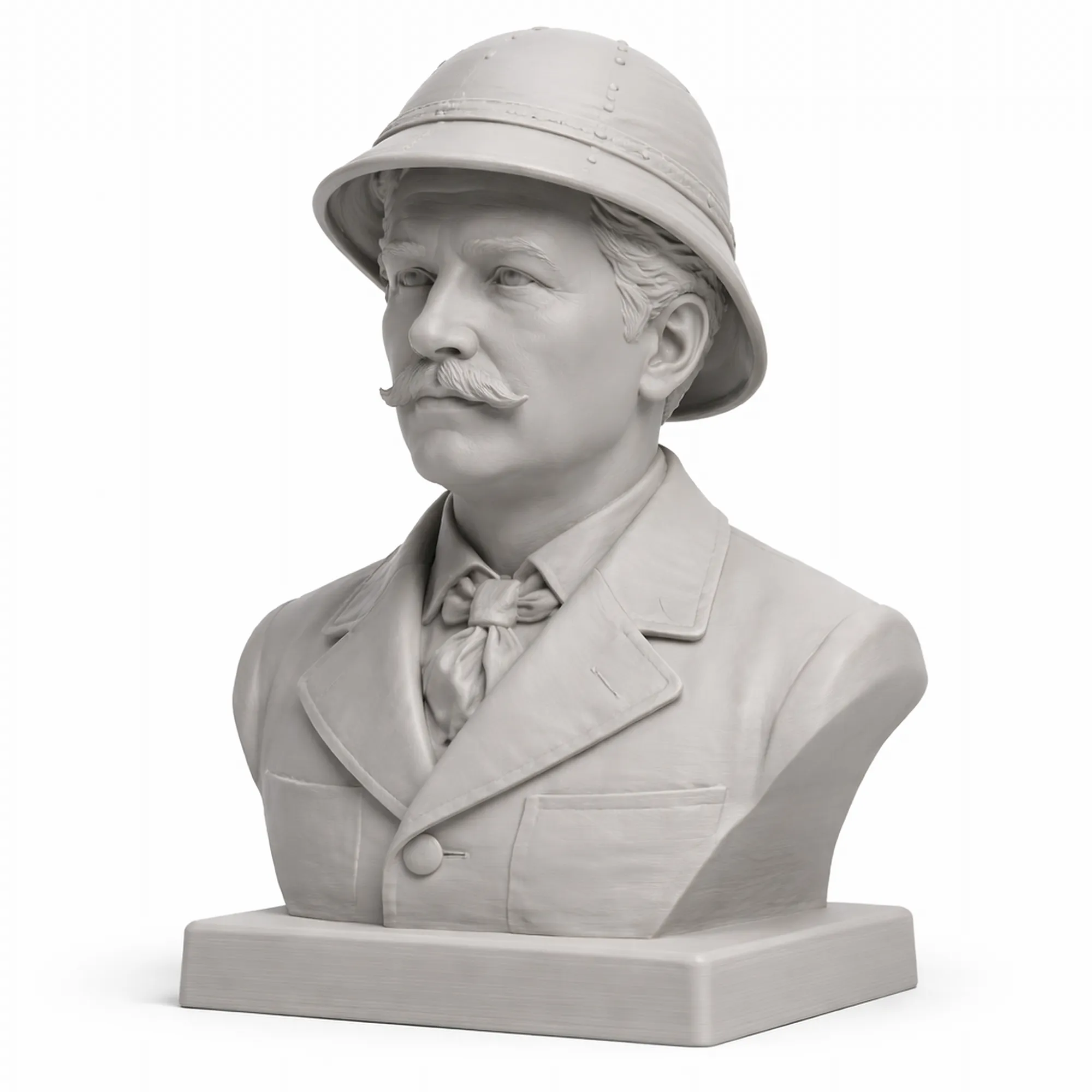 Henry Morton Stanley Bust 3D Model .c4d .max .obj .3ds .fbx .stl .blend 