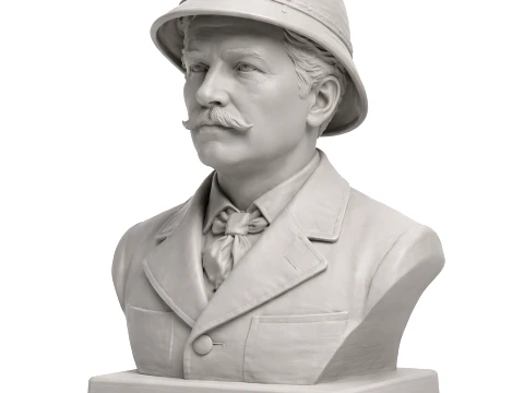 Henry Morton Stanley Bust Modèle 3D