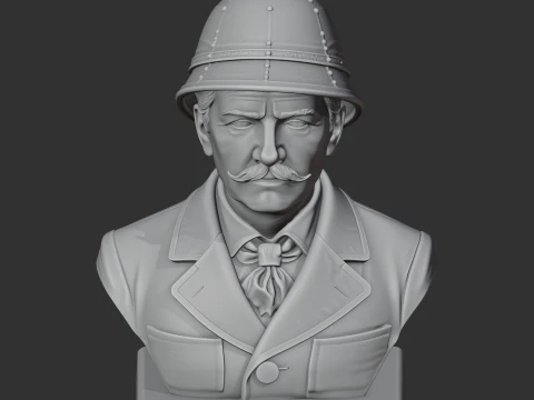Henry Morton Stanley Bust 3D Model