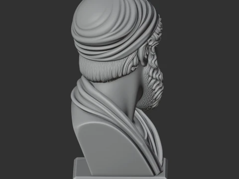 Heraclitus Bust 3D Model