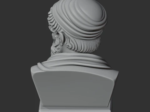 Heraclitus Bust 3D Model