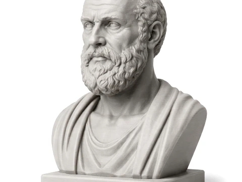 Hippocrates Bust Modèle 3D