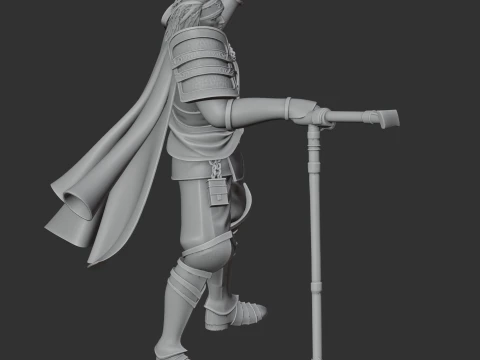 Hojo Ujiyasu Samurai Classic 3D Model