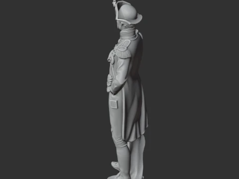 Horatio Nelson Napoleonic Soldier 3D Model