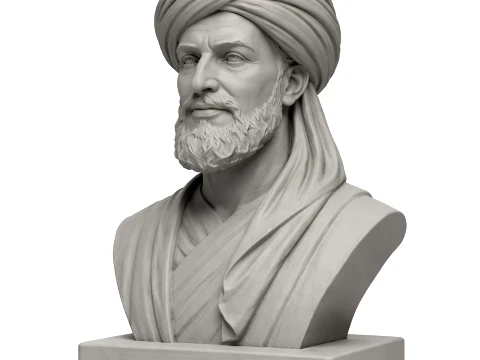 Ibn Battuta Bust 3D मॉडल