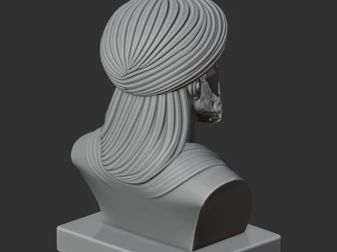 Ibn Battuta Bust 3D Model