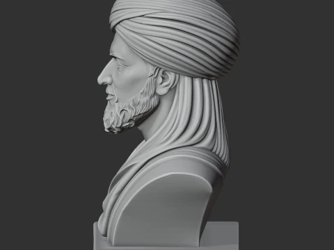 Ibn Battuta Bust 3D Model