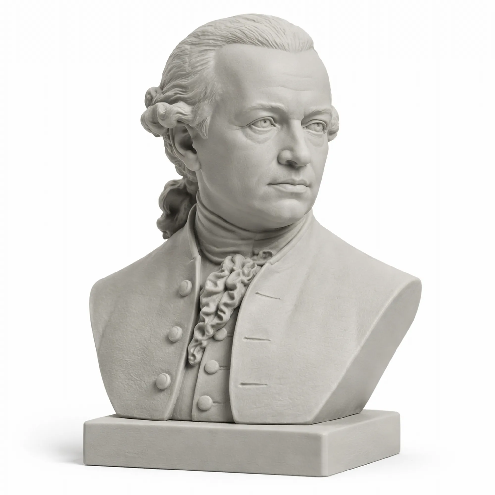 Immanuel Kant Bust 3D Model .c4d .max .obj .3ds .fbx .stl .blend