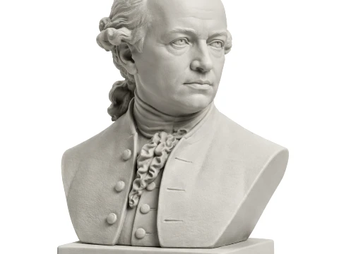 Immanuel Kant Bust 3D मॉडल