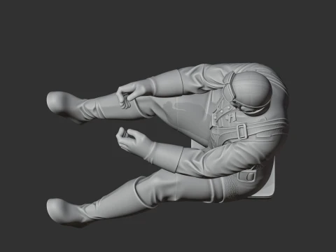 Ivan Kozhedub WWII Soldier 3D Model