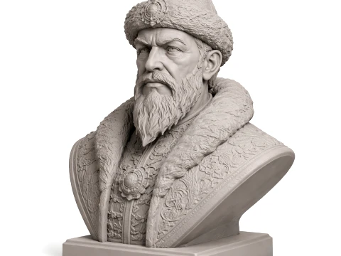 Ivan de Verschrikkelijke Buste 3D Model