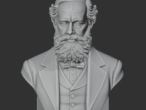 James Clerk Maxwell Bust 3D Model
