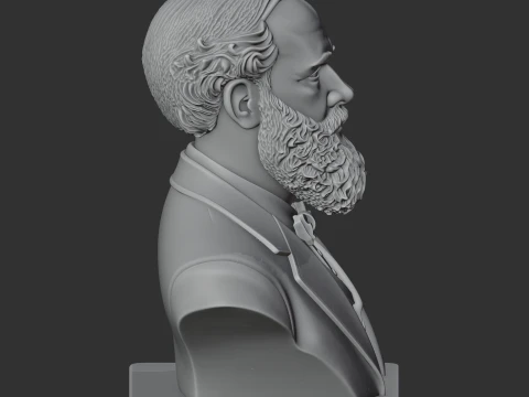 James Clerk Maxwell Bust 3D Model