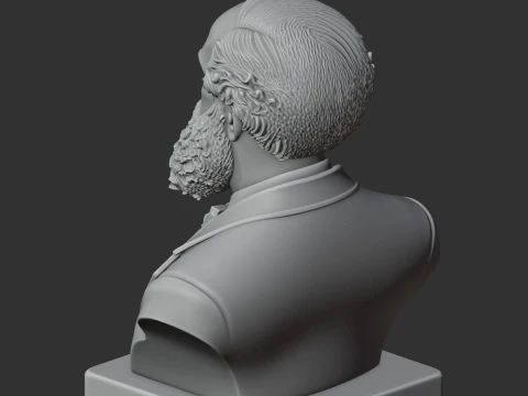 James Clerk Maxwell Bust 3D Model