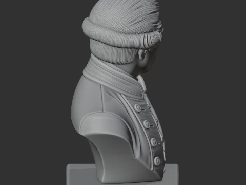 James Cook Bust 3D Model