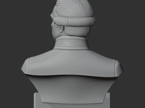 James Cook Bust 3D Model