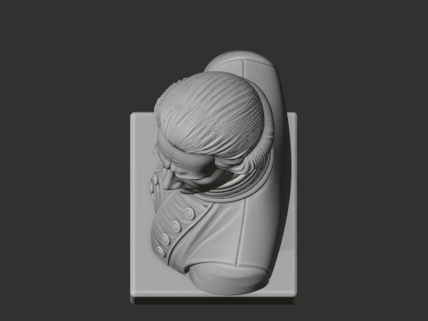 James Cook Bust 3D Model