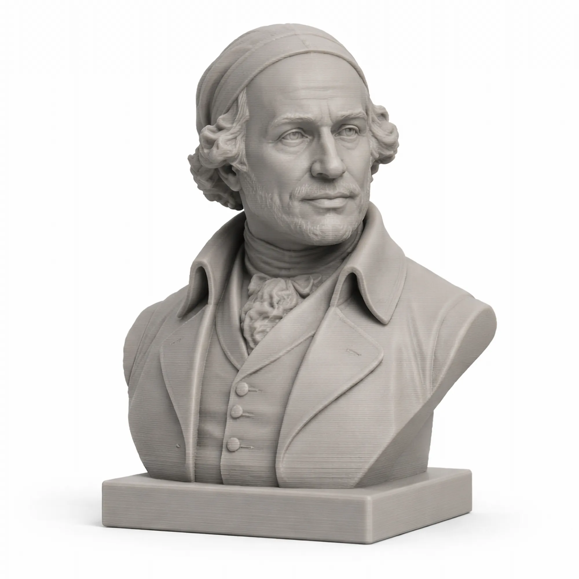 James Watt Bust 3D Model .c4d .max .obj .3ds .fbx .stl .blend 