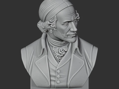 James Watt Bust 3D Model