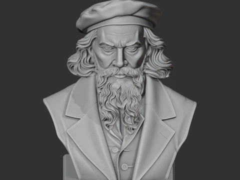 Jan Matejko Bust 3D Model
