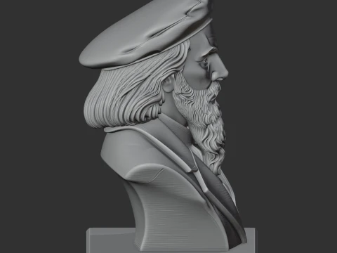 Jan Matejko Bust 3D Model