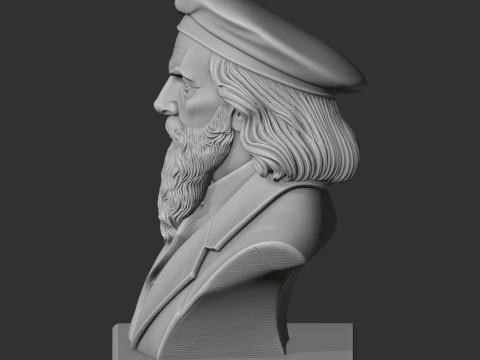 Jan Matejko Bust 3D Model