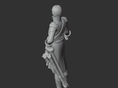 Jean Bernadotte Napoleonic Soldier 3D Model