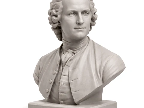 Jean-Jacques Rousseau Bust 3D Модель