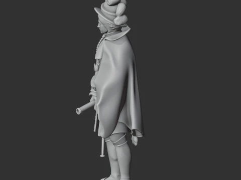 Joachim Murat Napoleonic Soldier 3D Model