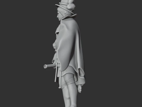 Joachim Murat Napoleonic Soldier 3D Model