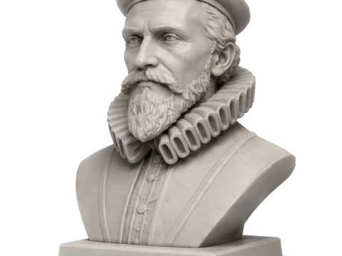 B&uuml;ste von Johannes Kepler 3D Modell
