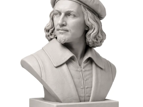 Johannes Vermeer Bust 3D Model