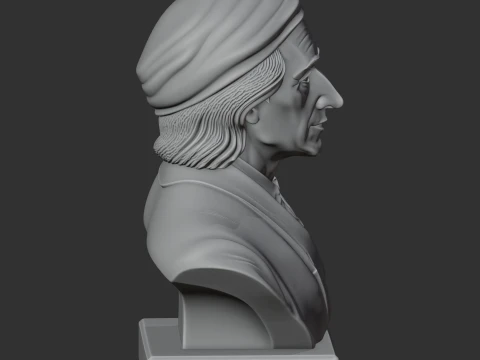 John Locke Bust 3D Model