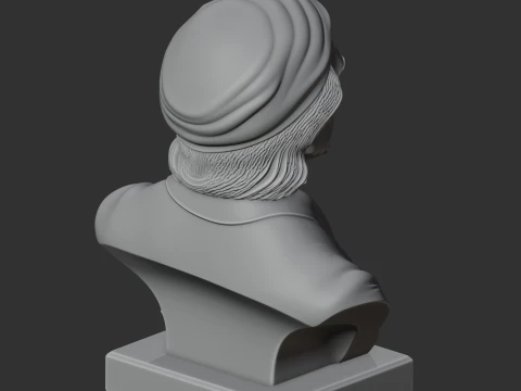 John Locke Bust 3D Model