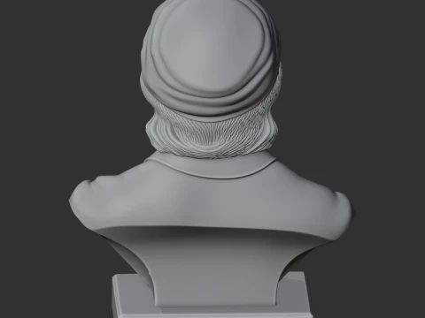 John Locke Bust 3D Model