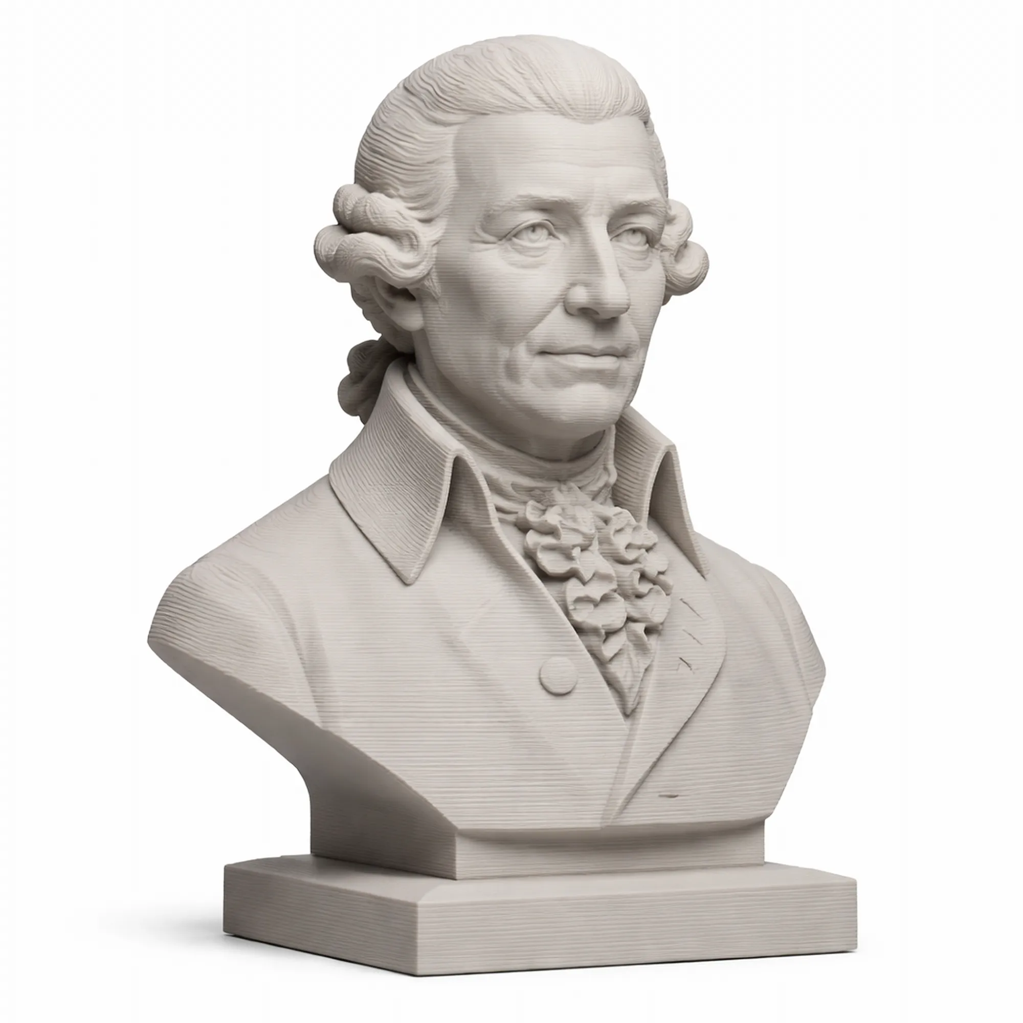 Joseph Haydn Bust 3D Model .c4d .max .obj .3ds .fbx .stl .blend 