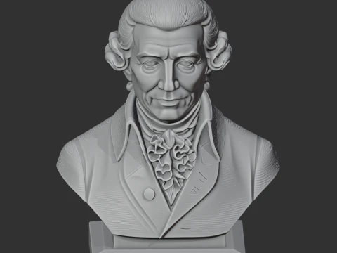 Joseph Haydn Bust 3D Model