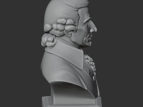 Joseph Haydn Bust 3D Model
