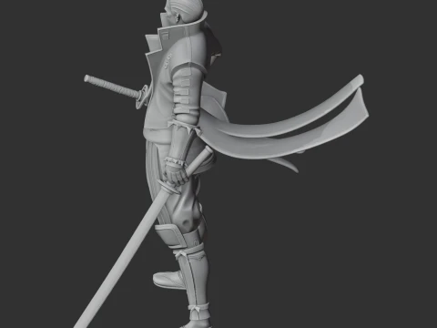 Katakura Kojuro Samurai Classic 3D Model