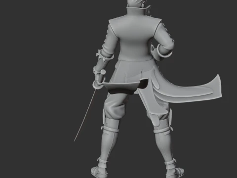 Katakura Kojuro Samurai Classic 3D Model