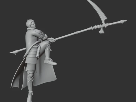 Kato Kiyomasa Samurai 3D Model