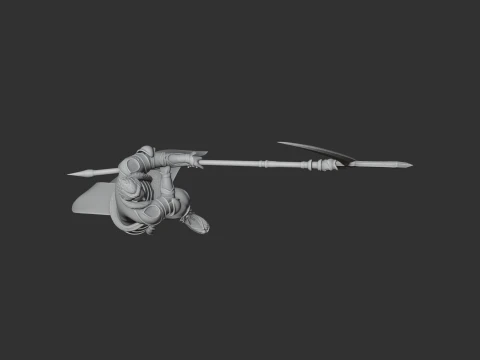 Kato Kiyomasa Samurai 3D Model