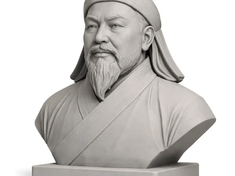 Kublai Khan Bust 3D Modell
